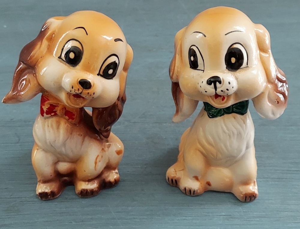 Vintage Cocker Spaniel Salt and Pepper